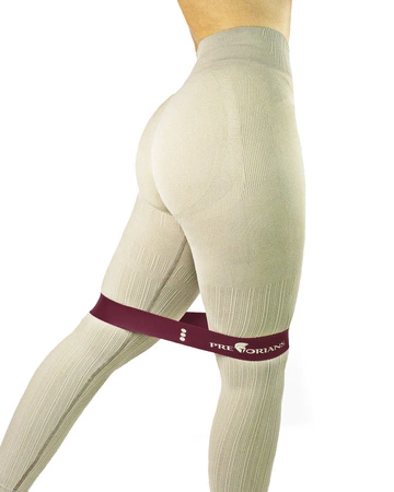 Guma mini band MB-3 bordowa 1,3 mm taśma oporowa 21-25 kg Pretorians