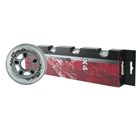 Kółka PRZEŹROCZYSTE 4 SZT. PU CLEAR 76X24 82A 