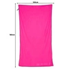 Ręcznik szybkoschnący z mikrofibry 130x80 różowo-czarny