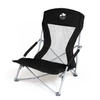 Krzesło turystyczne plażowe wędkarskie na kemping ryby rozkładane czarne