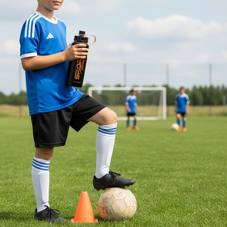 Butelka na wodę bidon sportowy na siłownię trening 1,1l ciemnoszara