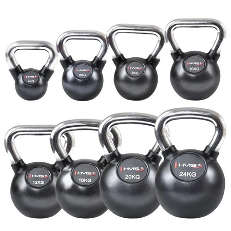KETTLEBELL KGC06 6 KG GUMA Z CHROMEM HMS