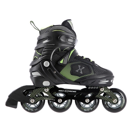 Łyżworolki NA9080 czarno-zielone Nils Extreme rozmiar M