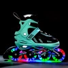 Łyżworolki NA11230 led zielone rozmiar L Nils Extreme