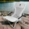 Krzesło turystyczne plażowe wędkarskie na kemping ryby rozkładane białe