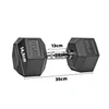 Hantla Hex 17,5kg ciężarek ogumowany