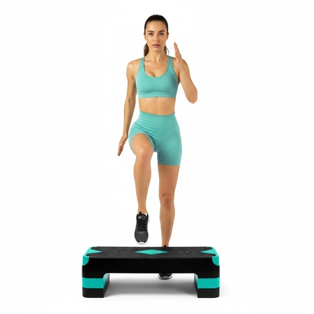 Step do aerobiku 3 stopnie regulowany miętowy AC3 Pretorians