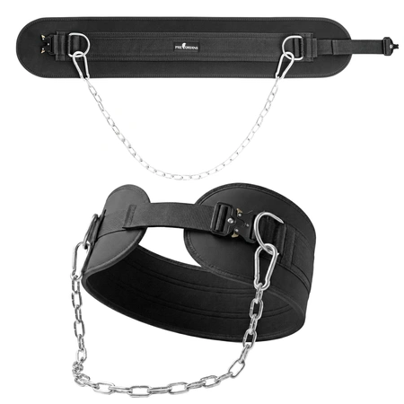 Pas obciążeniowy do podciągania Dip Belt – mocny pas z łańcuchem