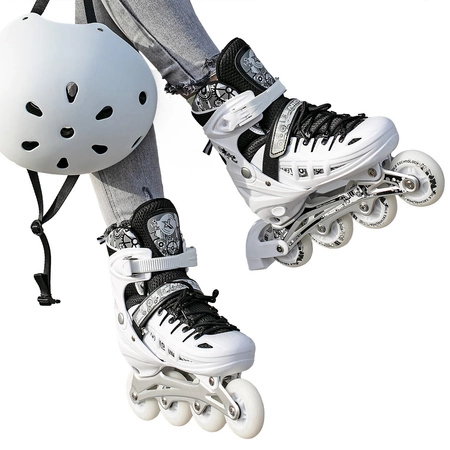 NH10905A łyżwy/rolki/wrotki 4w1 białe S Nils Extreme