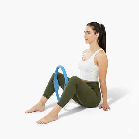 Obręcz do pilatesu jogi kółko do ćwiczeń ring Pretorians niebieskie