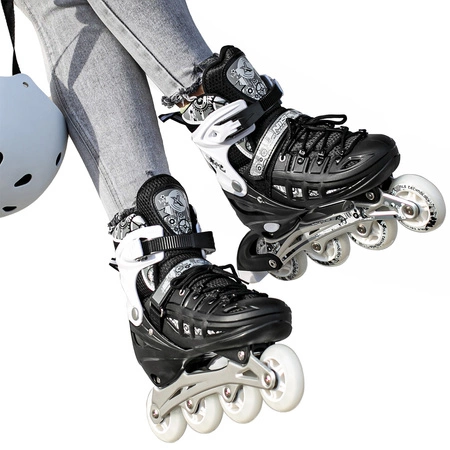 NH10905A łyżwy/rolki/wrotki 4w1 czarne M Nils Extreme