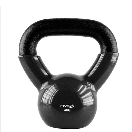Kettlebell 4kg pokryty winylem hms KNV4 black