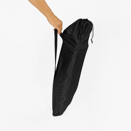 Krzesło turystyczne plażowe wędkarskie na kemping ryby rozkładane czarne