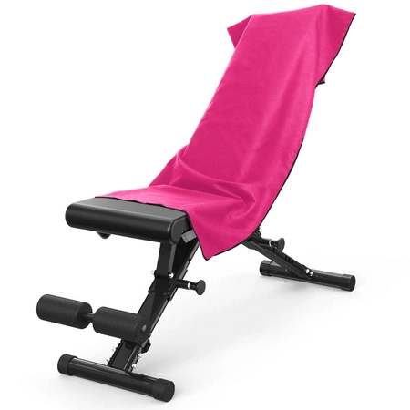 Ręcznik szybkoschnący z mikrofibry 130x80 różowo-czarny