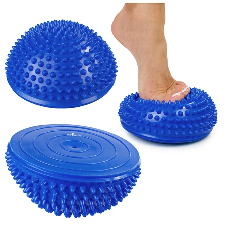 Półkula sensoryczna półjeżyk do rehabilitacji masażu niebieska