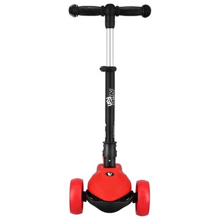 HLB12 hulajnoga nils fun 2w1 koła led kauczuk pu red