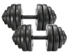 Hantle 2x15 kg gryfy obciążenia zestaw hantli