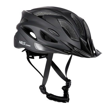 Kask ochronny do jazdy na rowerze rolkach czarny rozmiar L Nils Extreme MTW291