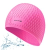 Czepek silikonowy na basen pływacki kąpielowy CPK03 kropla różowy