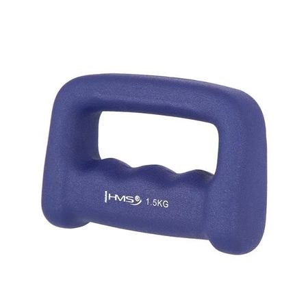 Ciężarek żeliwny typu kastet pokryty neoprenem 1,5 kg hms