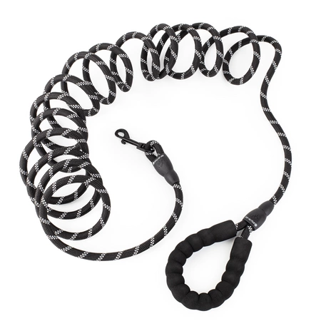 Smycz treningowa dla psa 5m – mocna linka odblaskowa z rączką