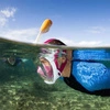 Maska do nurkowania i snorkelingu z uchwytem na kamerę