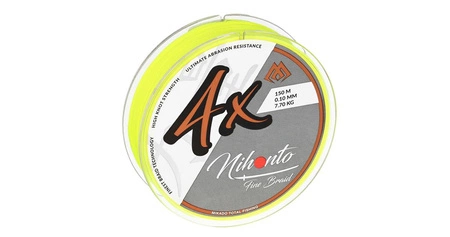 PLECIONKA - NIHONTO FINE BRAID - 0.14mm/9.7kg/15m - FLUO ŻÓŁTA - op.1szp.