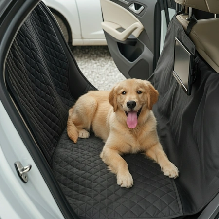 Mata samochodowa dla psa - trwały pokrowiec na tylne siedzenie