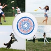 Dysk do frisbee Ultimate latający do rzucania DF-01 biały gwiazda