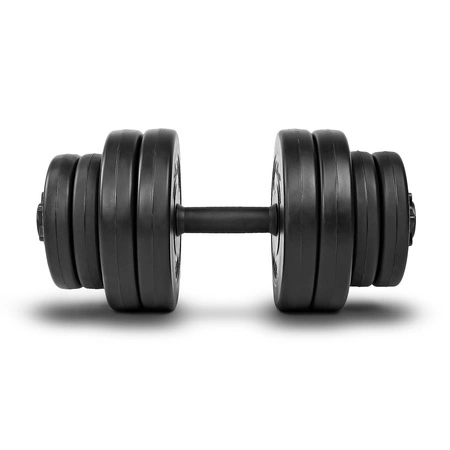 Zestaw hantli 2x15kg hantle 16 talerzy 30 kg