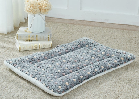 Koc pluszowy dla psa kota ciepłe legowisko mata dla zwierząt S - gwiazdki