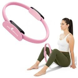 Obręcz do pilatesu jogi kółko do ćwiczeń ring Pretorians różowe