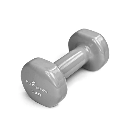 Hantelek żeliwny 5 kg winylowy Pretorians