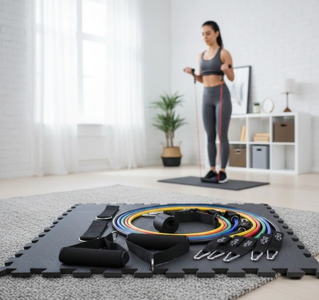 Ekspander gumowy do ćwiczeń gumy oporowe 5szt. Pretorians