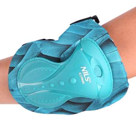 Ochraniacze do jazdy na rolkach hulajnodze desce zielone H727 Nils Extreme rozmiar M