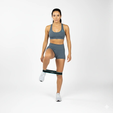 Guma mini band materiałowa oporowa S zielona Pretorians