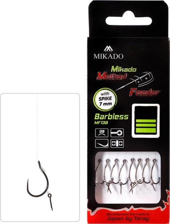 PRZYPON MF - Z IGŁĄ - hak bez zadziora nr 8 / żyłka: 0.23mm/10cm - op.8szt.
