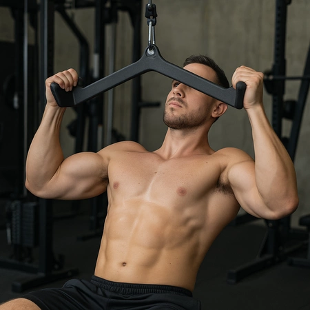 Uchwyt do wyciągu atlasu UD03 długi 55,5 cm gumowa powłoka