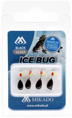 PRZYNĘTA - ICE BUG rozm. 4mm - CZARNO ZŁOTY - op.4szt.