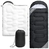 Śpiwór turystyczny kołdra - lekki ciepły czarny + pokrowiec