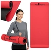 Mata do ćwiczeń fitness yogi 6mm TPE Pretorians czarno-czerwona