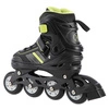 Rolki 2w1 czarno-limonkowe łyżworolki NH18191 Nils Extreme L