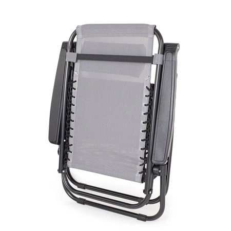 Leżak turystyczny Zero Gravity - szary, wygodny i mobilny