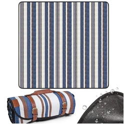 Koc piknikowy wodoodporny 200x200 cm pasy