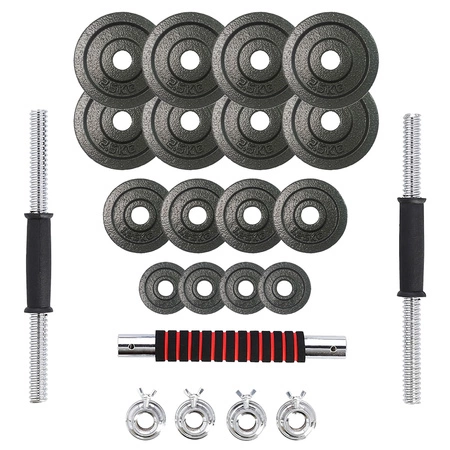 Zestaw hantli żeliwnych 2x15kg NE30