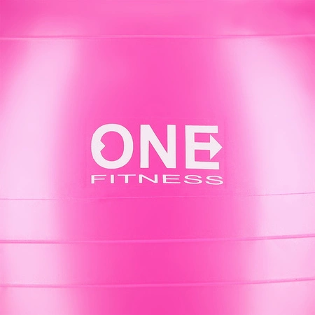 Piłka gimnastyczna anti burst 55 cm różowa One Fitness