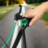 Dzwonek rowerowy dla dzieci dorosłych aluminiowy głośny DR7 zielony