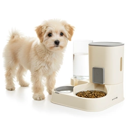 Dozownik karmy i wody 2w1 automatyczny dla psa i kota z poidłem grawitacyjnym