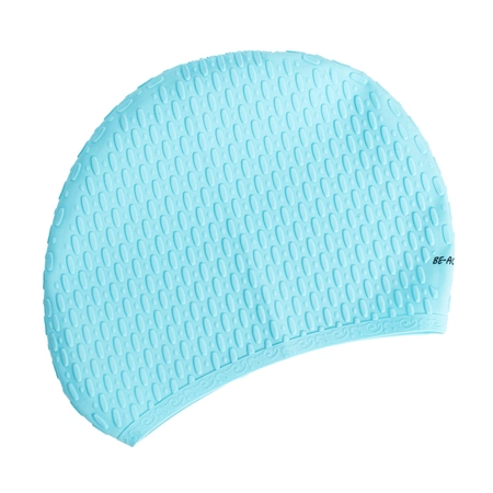 Czepek silikonowy na basen pływacki kąpielowy CPK02 kropla niebieski