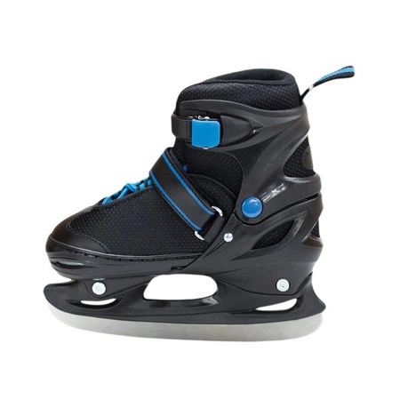 ŁYŻWY HOKEJOWE NILS EXTREME NH7104 A regulowane 30-33 czarno - niebieskie S
